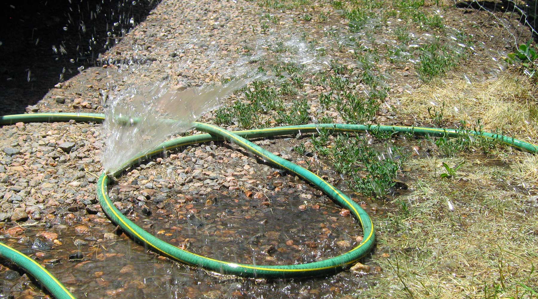 Fix a leaky garden hose