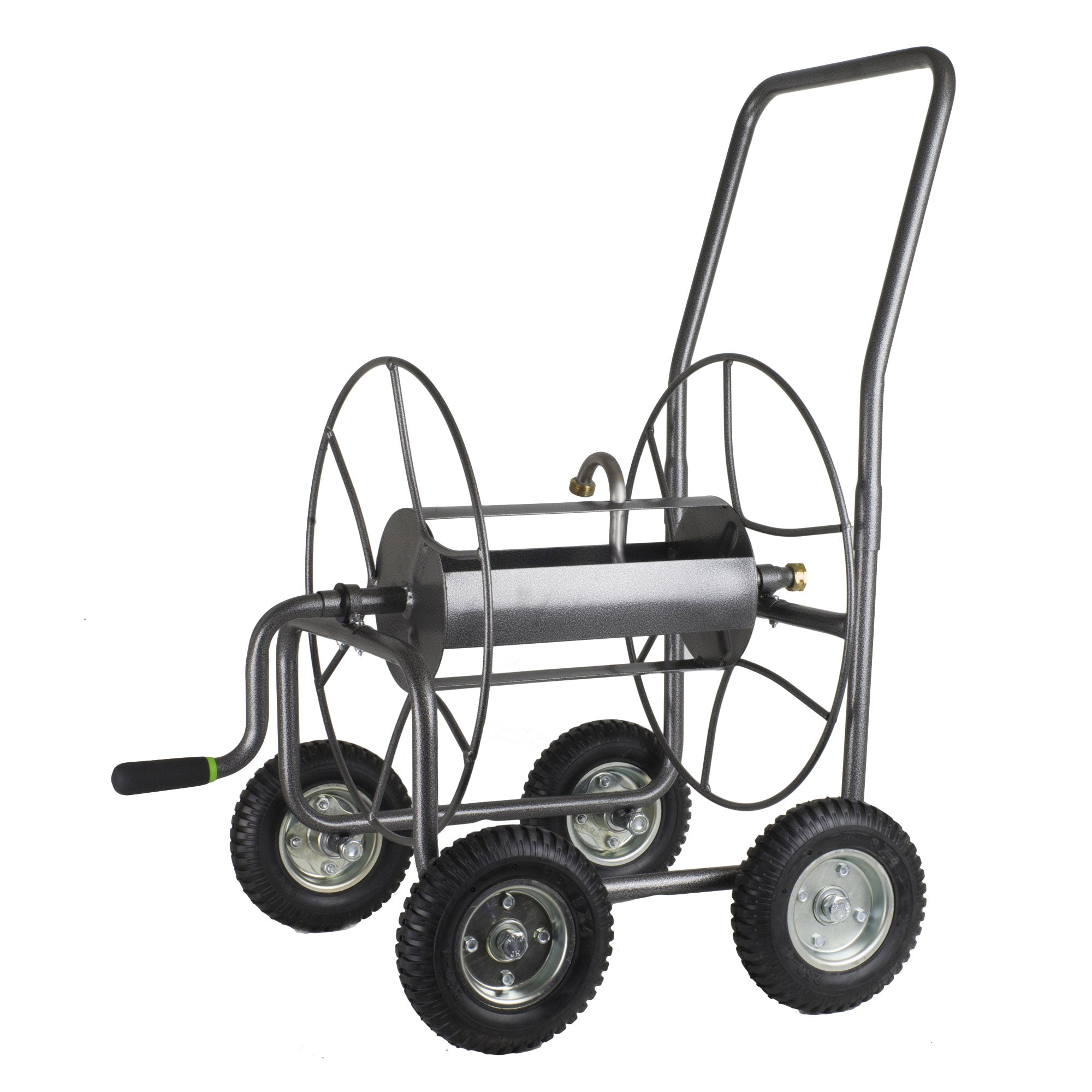 Yard Butler EZ Turn Hose Cart : heavy duty 4 wheel garden hose wagon