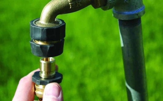 Quick connect hose fittings make changing your hose sprayer easy!