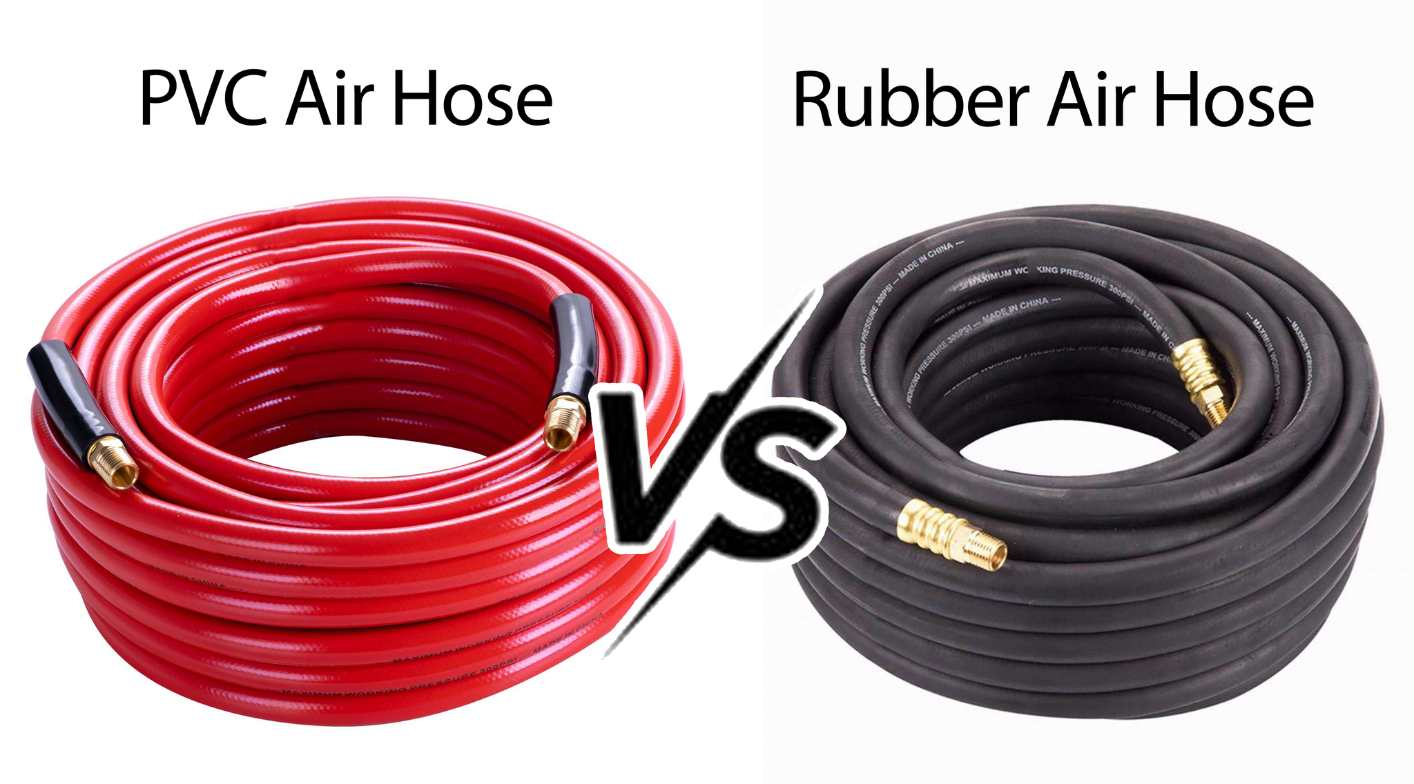 PVC vs. Rubber Air Hose: What's the Difference?