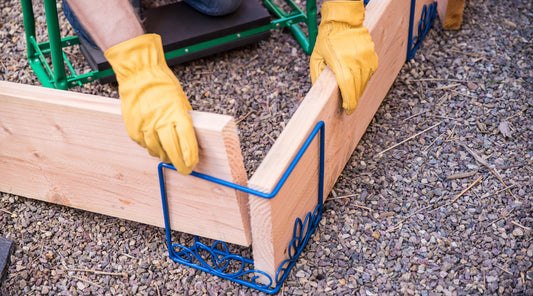 DIY building raised bed for summer crops