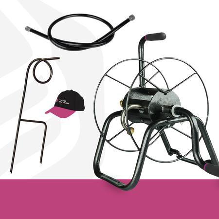 75' Handy Hose Reel w/ Hose Guide and Hat