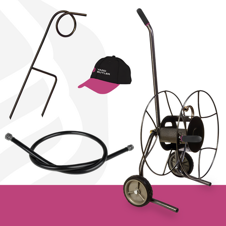 Compact Hose Reel with Hose Guide