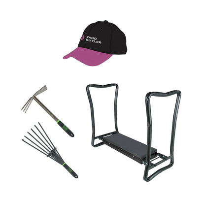 GARDEN KNEELER HAND TOOL BUNDLE W/ HAT