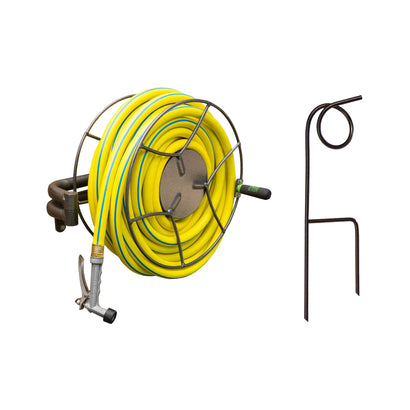 WALL MOUNT SWIVEL HOSE REEL W/HOSE GUIDE