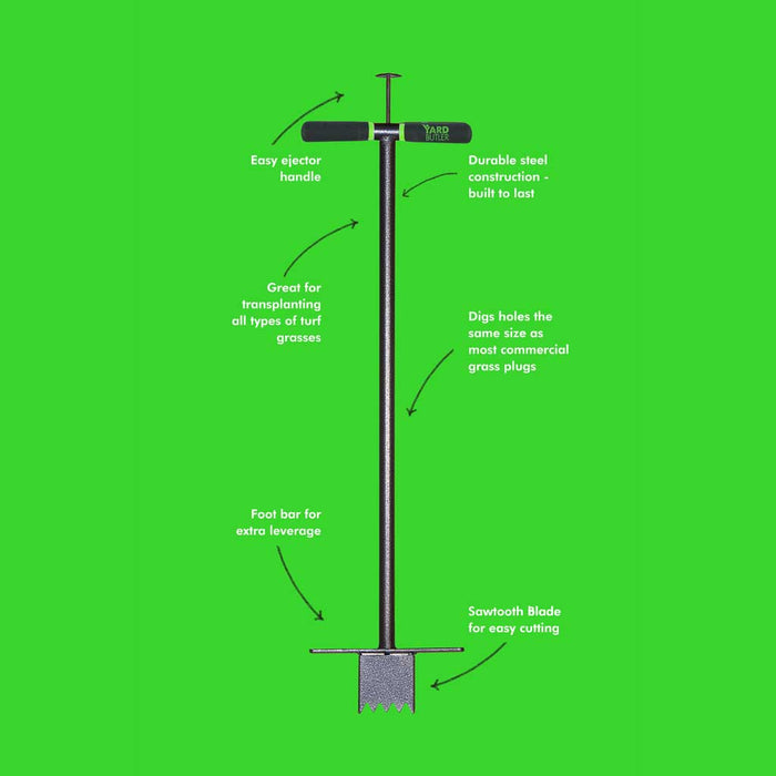 Yard Butler Sod Plugger Zoysia St. Augustine Fescue Centipede Grass ...