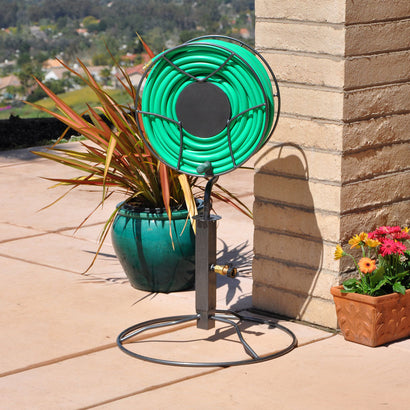 Free-Standing Patio Swivel Hose Reel