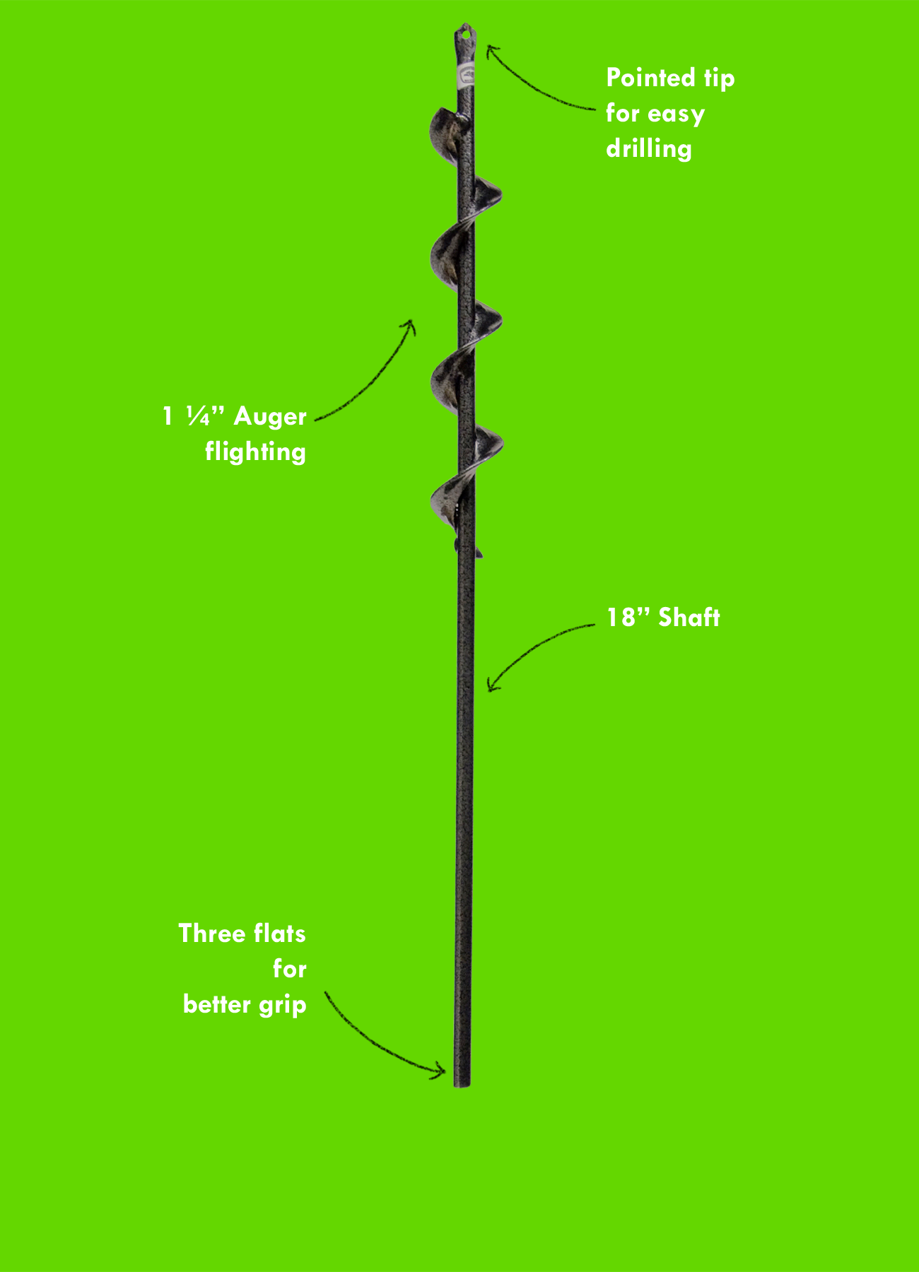 Roto Earth: 18" Auger Drill Bit